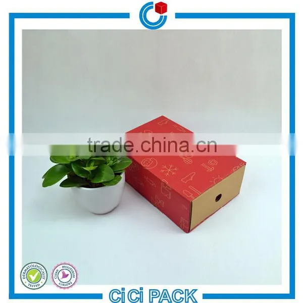 Durable Corrugated Packaging Shipping Shoe Carton Box With PVC Window photo-2