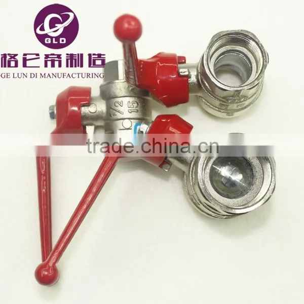 GLD 5PCS/LOT Hot Sale 1/4" Double Male Ball Valve External Thread ,brass Ball Valve ,copper Valve , photo-5