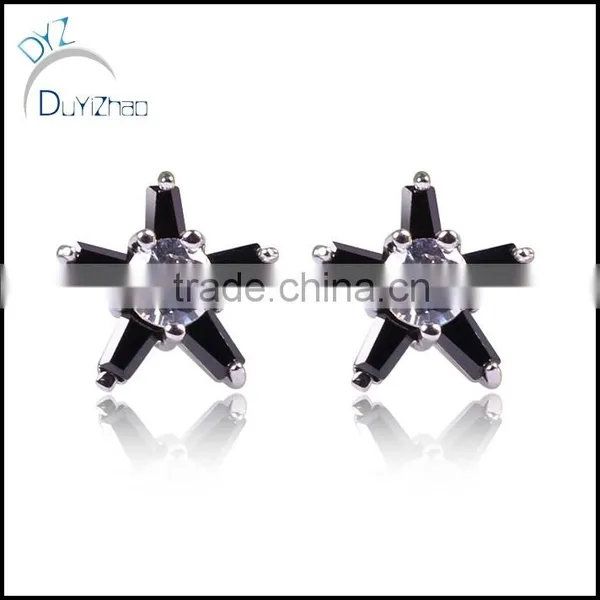 latest dubai the five-star shape zircon earrings