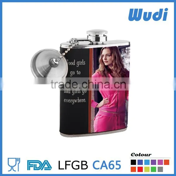 Comestic Charater on Hip Flask, Designed for Women and Girls HF106 photo-2