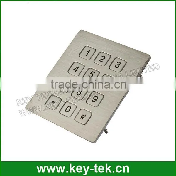Dustproof Industrial Flat Keys Numeric Metal Keypad photo-4