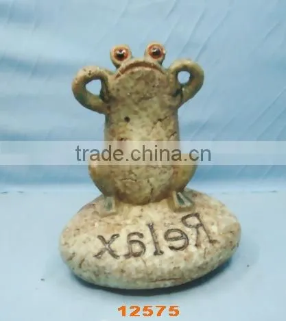 Garden Decoration, Ceramic Garden Frog