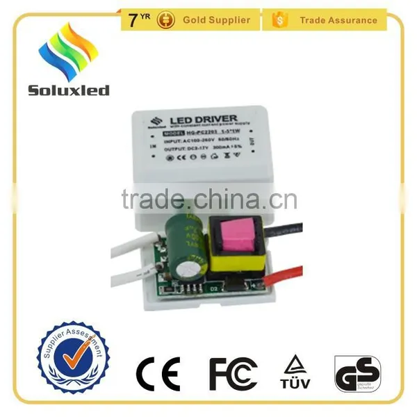 3W Constant Current Close Frame LED Driver With Plastic Cover photo-2