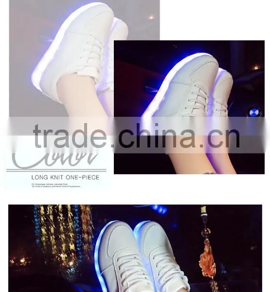 Ideal Fashions Novelty LED Light Up USB Charger Shoes Glow In The Darkness UNISES LED Shuffle Girl Elena in Youtube LED Shoes photo-4