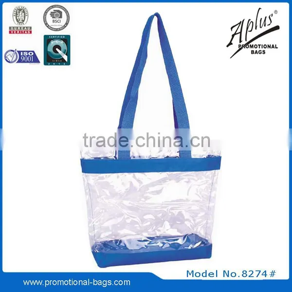 2015 Portable Plastic Transparent PVC Handbag Tote Bag photo-2