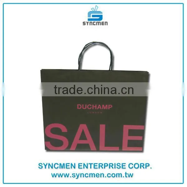 Custom Printed Logo Kraft Paper Bag for Shopping photo-6