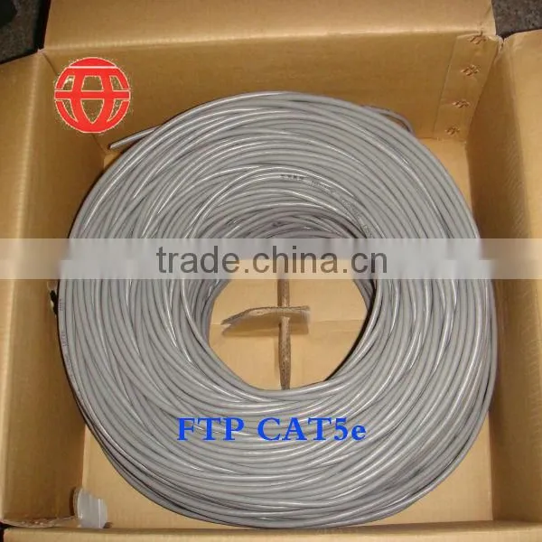 FTPcat5e 4pr Solid 24AWG PVC Lan Cable photo-3