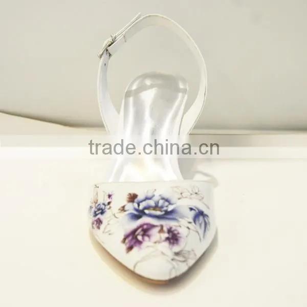 Rubber Outsole Material and Cotton Fabric Lining Material Women Shoes Summer Flower Sandals photo-3