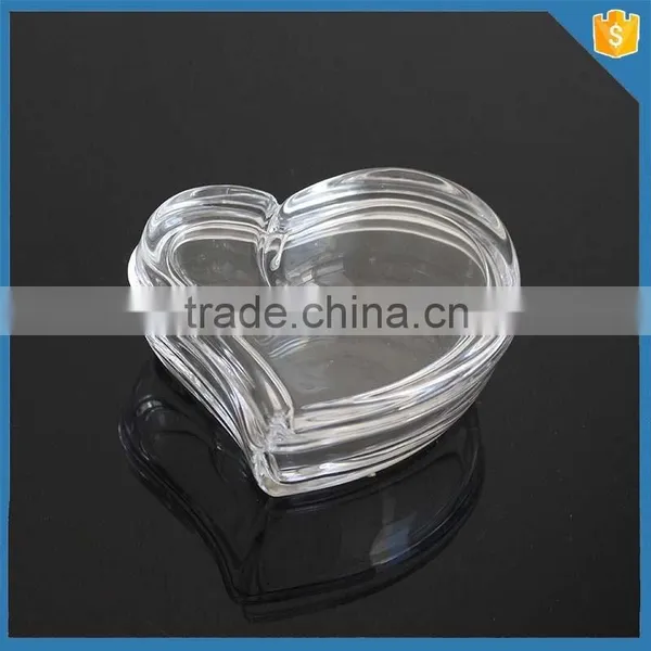 Popular Design Transparent Glass Jewelly Box Heart Shape photo-2