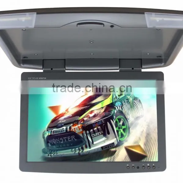 15.5inch Motorized Flip-down Car Lcd Monitor With av Input