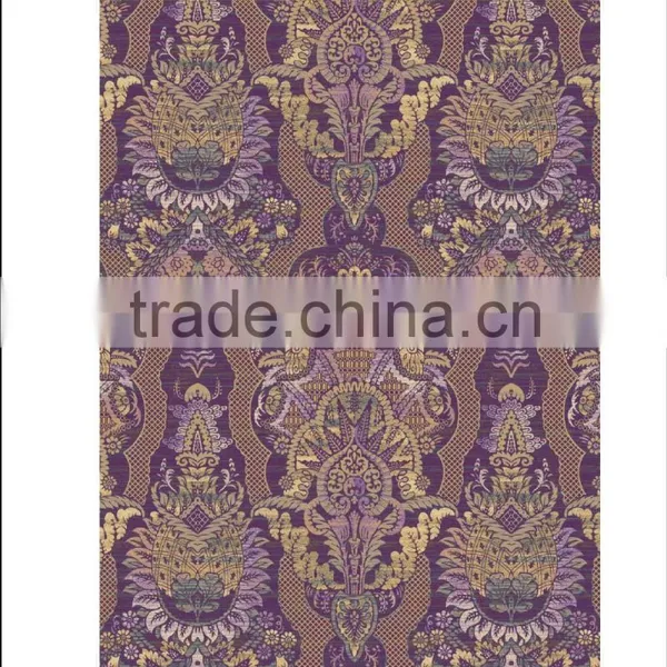 Purple Pattern Cut and Loop Pile Broadloom Carpet for Hotel photo-3