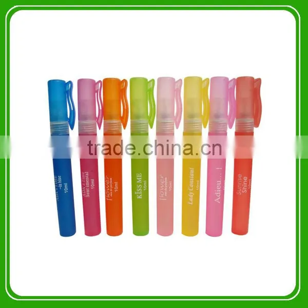 10ML LOGO Printed Plastic Spray Bottle With PP Dustcap (Empty Bottle)