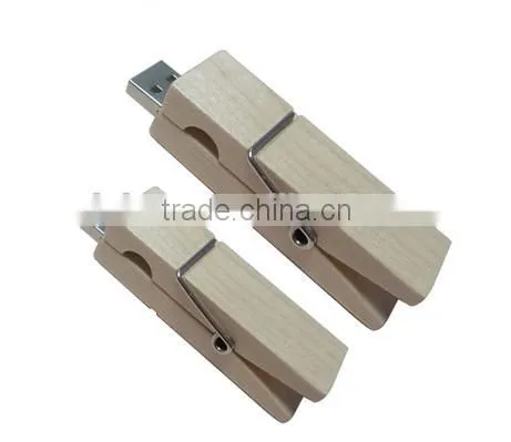 Low Price Wooden Clothespin USB Flash Drive, Custom Usb Wood 4gb, Wood Usb Flash 2.0 Memory photo-4
