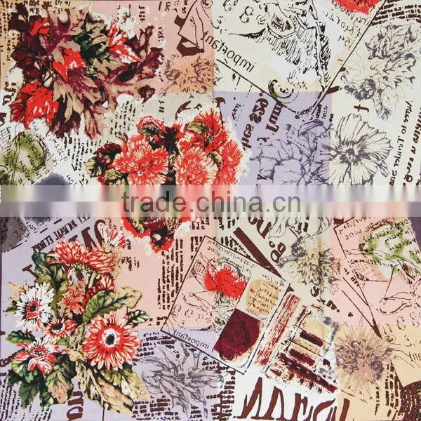 100%Silk Plain Printed Scarf 5Type Colors