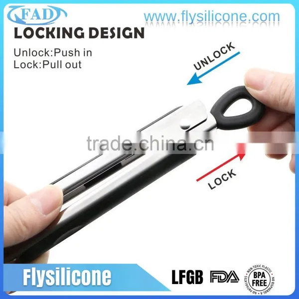 Non-stick Home & Garden Kitchen Tools Silicone Spatula BBQ Tong photo-6