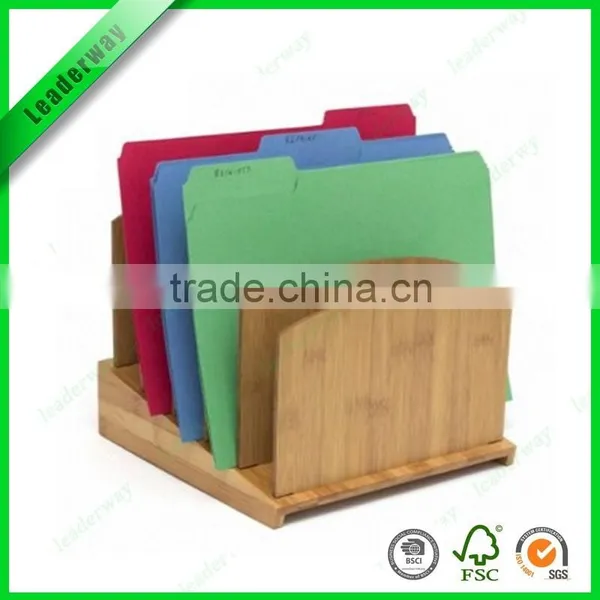 Cheap 100%bamboo Wooden Clear File Holder