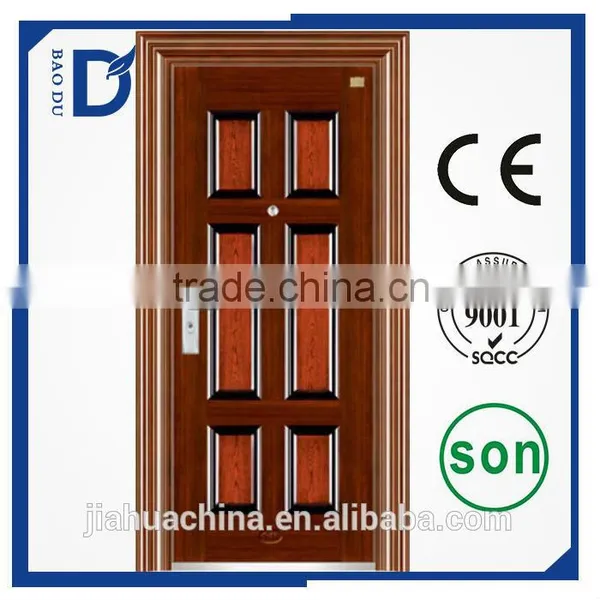 Cheap Italian Soundproof Exterior Swing Security Steel Door Residential BD-1433 photo-2