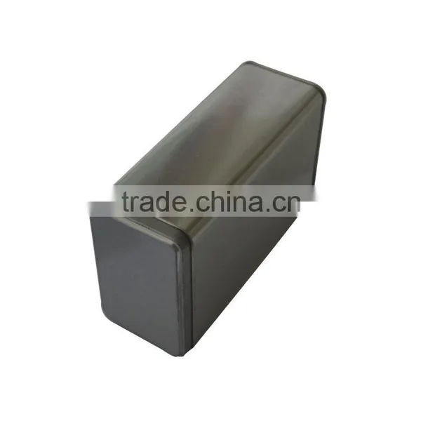 Small Square Candy Mint Case Tin Box With Hinge Custom Emboss Lid/tin Box photo-3