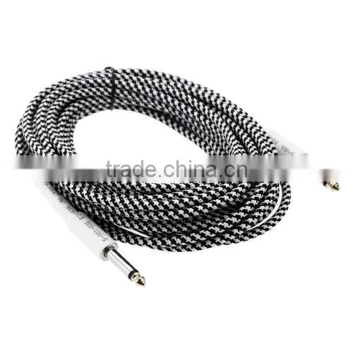 26ft / 8m 6.35mm Mono Male to 6.35mm Mono Male Cable Wire Cord for Guitar Bass Instrument photo-2