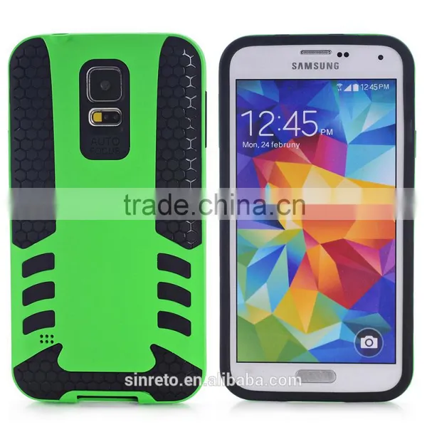 Wholesale Football Texture Cases for Samsung Galaxy S5, Pc+tpu Rocket Green Samsung Galaxy Cases photo-2