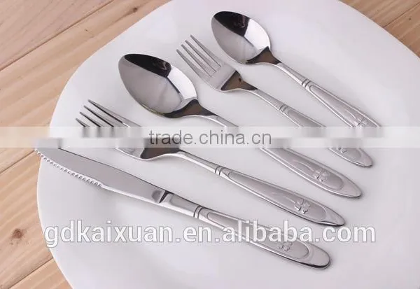 Delicate Clover Sign Stainless Steel Flatware Set KX-S020 photo-4
