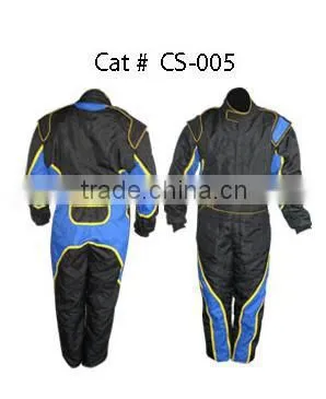 Black And Blue Nomex Racing Suit