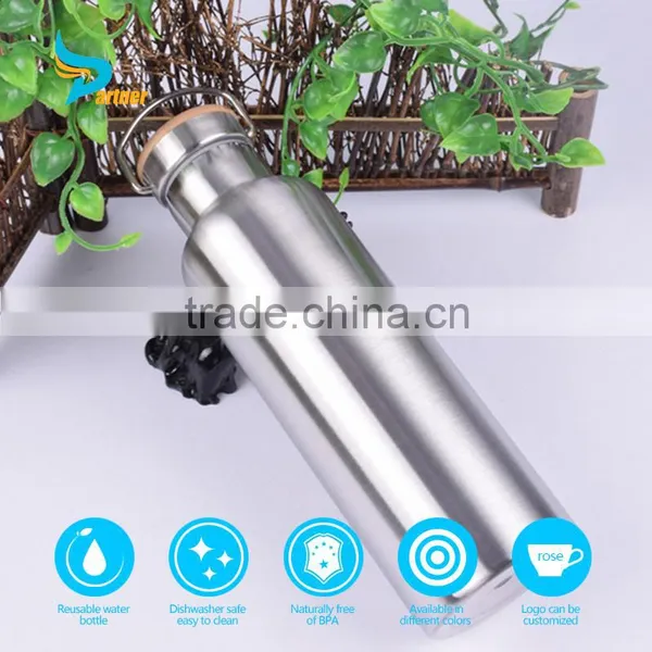 750ml BPA Free Double Wall Stainless Steel Sports Water Bottle