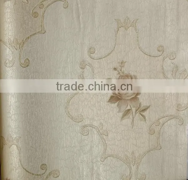 High Quality Vinyl Wallpaper With Beautiful Flowers photo-2