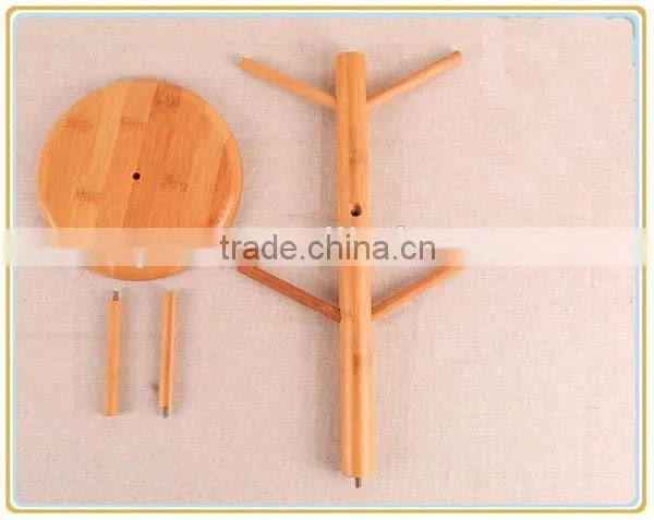 HJ-0003 Bamboo Kitchen Usage Display Hanging Rack for Hanging photo-5