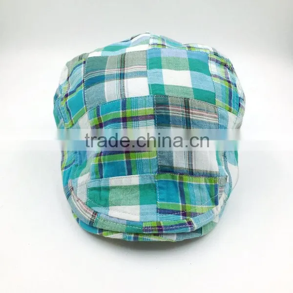 Custom Design Fashion Check Ivy Cap Manufacturing photo-3