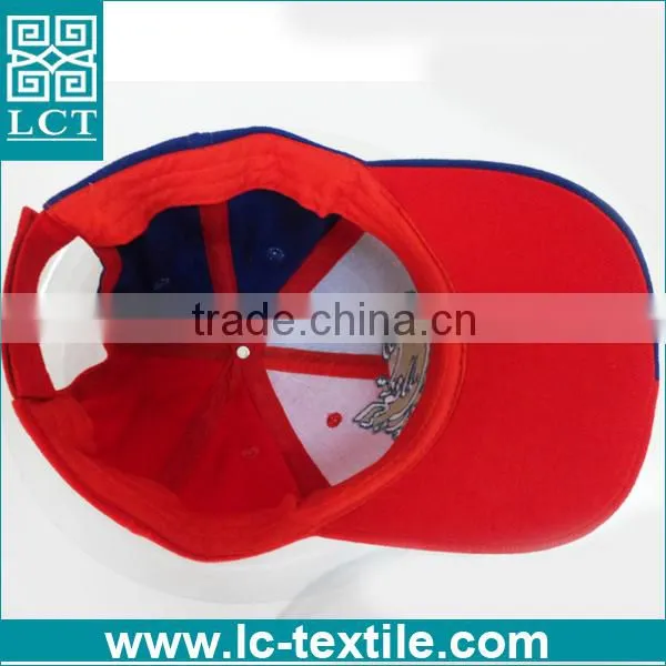 LCTN1873 High Quality Embroidery Red Blue Color Baseball Cap Patch photo-3