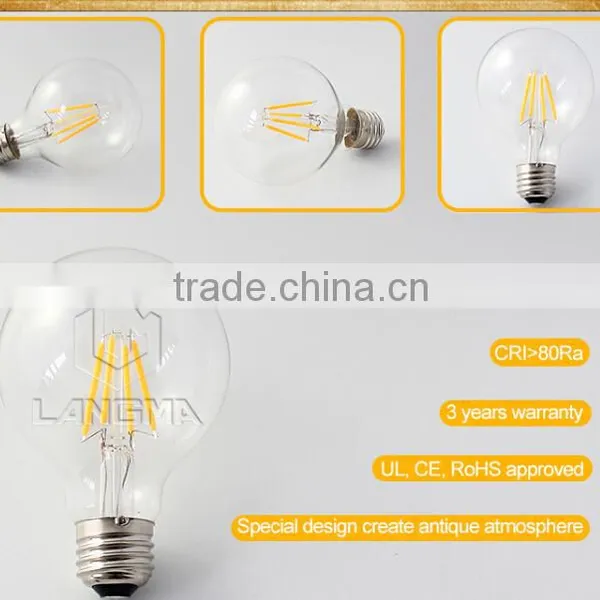 Big Globe G125 Edison Style Led Light Bulb 2W/4W/6W/8W Led Bulb photo-4