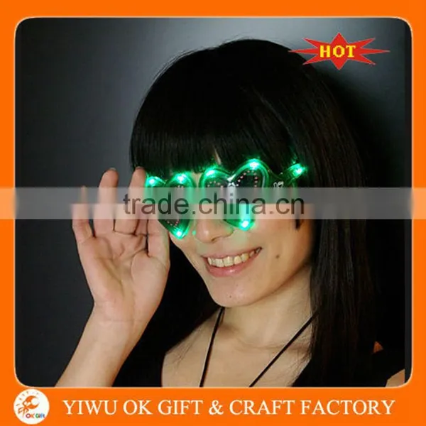 Plastic LED Flashing Light Up Crazy Glasses photo-3