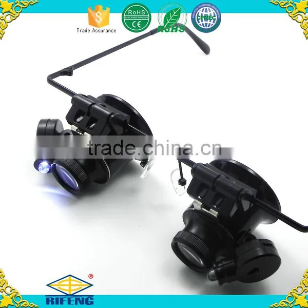 Headset Glasses Type Watch Repair Magnifier With Led Light Magnifier photo-3