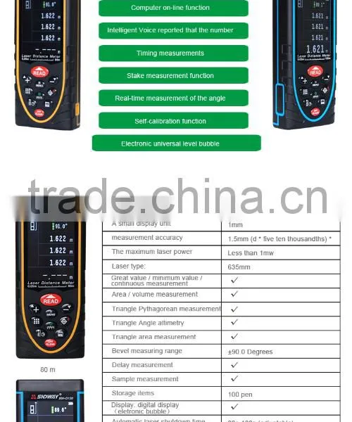Hand Held Digital 80M Distance Meter Laser Rangefinder With Camera photo-6