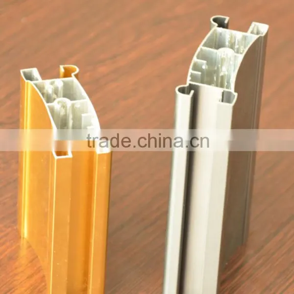 Golden Color Polished Aluminum Extrusion Profiles photo-5