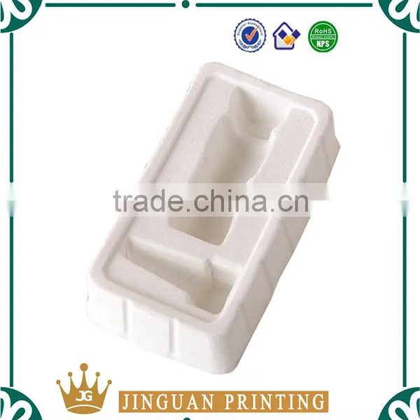 White Flocking PVC Plastic Cosmetic Tray photo-2