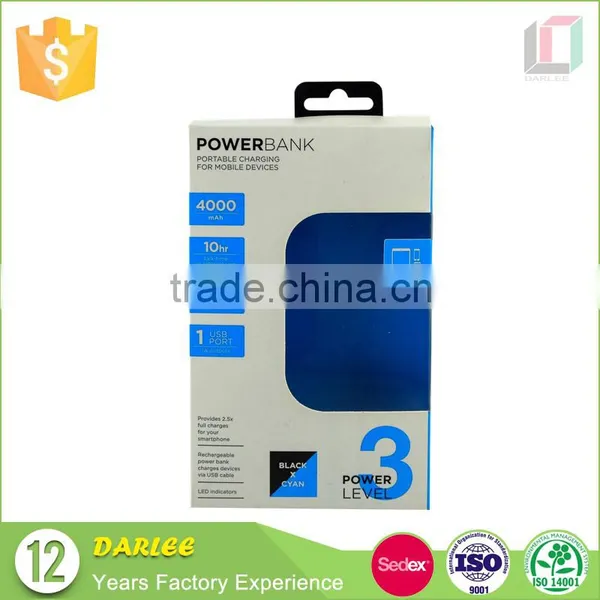 Top Quality Custom Logo Recyclable Kraft Paper Portable Power Paper Packing Boxes photo-4