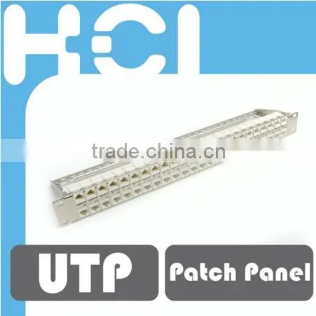 Taiwan Manufacturer 1U 48 Port Unshielded Snap-In Type Patch Panel