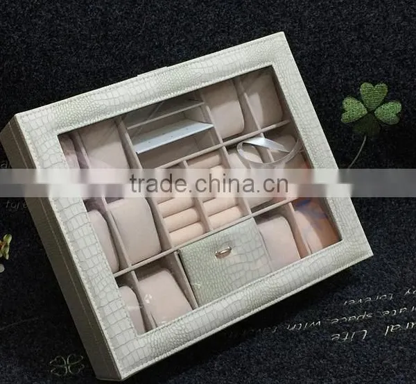 Chinese Factories Wholesale Custom PU Leather Jewelry Box, White Watch Box photo-5
