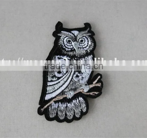 2016 Hot Selling Patches Embroidery Iron on Embroidery Owl Pattern Patch Trim photo-2