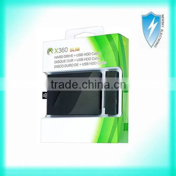 250GB Hard Drive Disk HDD Set for Xbox 360 Slim(with USB Transfer Cable)