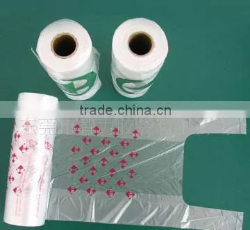 T-shirt Bag Vessel Bag T-shirt Bags on Roll
