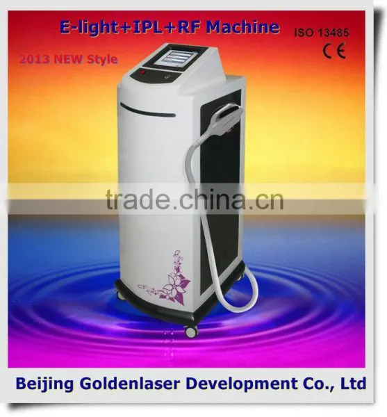 2013 laser tattoo removal slimming machine cavitation E-light+IPL+RF machine threading machine for face