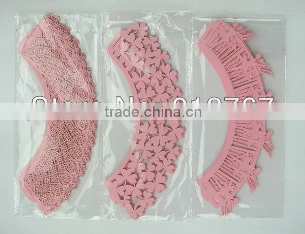 Laser Cut Hollow Out Pearl Party Greaseproof Paper Lace Paper Wedding Gift Cupcake Wrappers photo-5