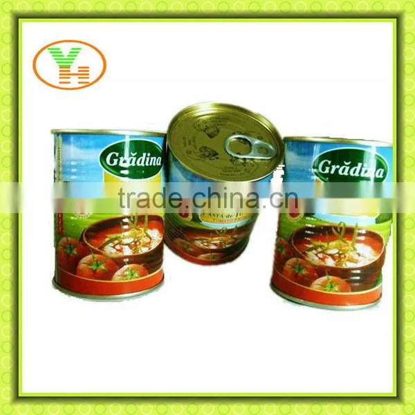 70G-4500G China Hot Sell Canned tomato paste,tomato juice maker