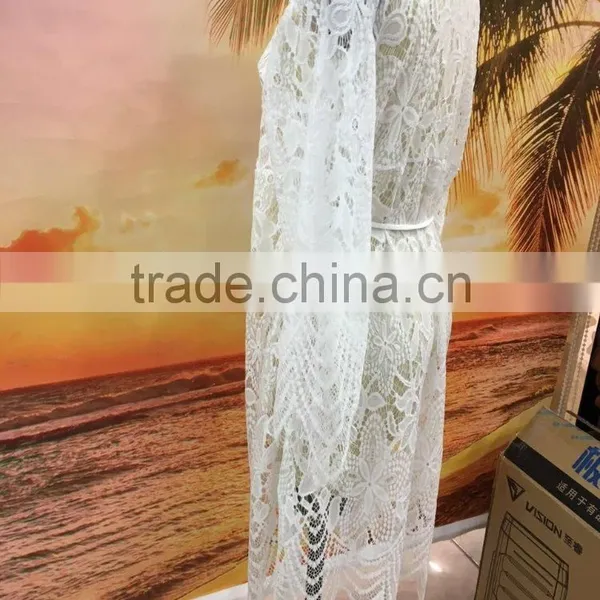 2016 New Style Crochet Cutout Lady's Beach Cover Up photo-4