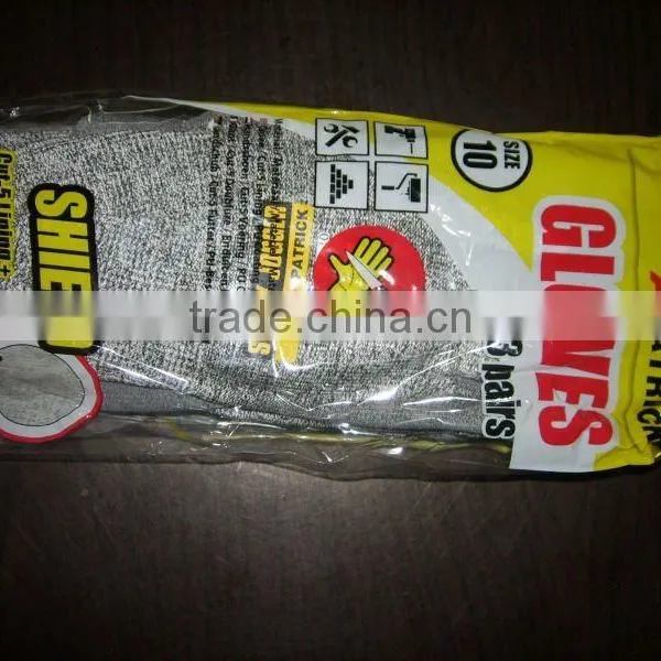 pu Palm Coated HPPE Glass Fiber Safety Gloves photo-6