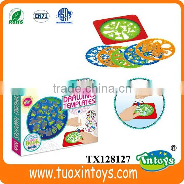 Plastic Kid Flower Drawing Stencil Set photo-2