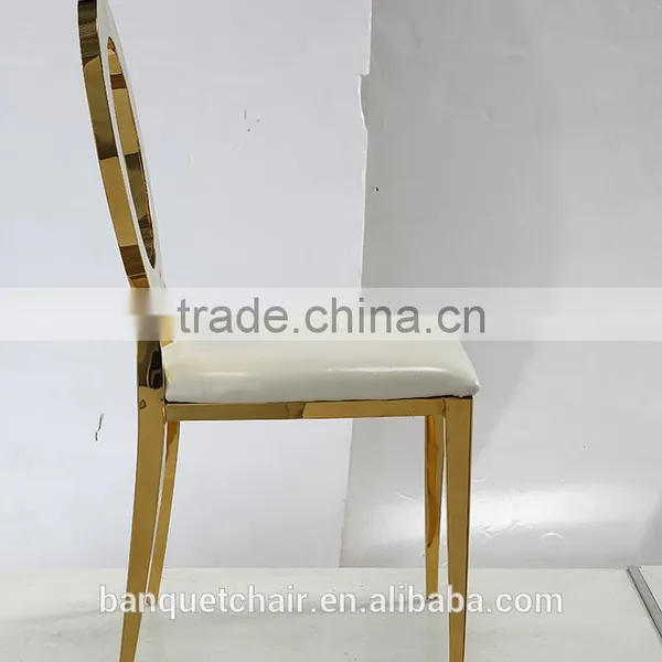 European Fashion Modern Stainless Steel Dining Chair for Sale photo-4